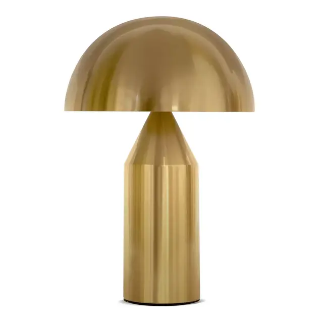 Brightech Venus Modern Integrated Bedside Table Lamp Antique Brass