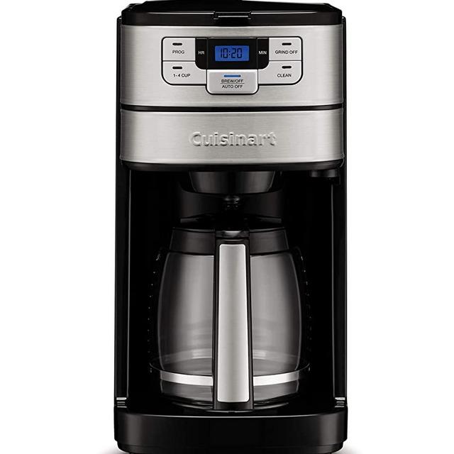 Cuisinart DGB-400 Automatic Grind & Brew 12-Cup Coffeemaker, Black/Silver