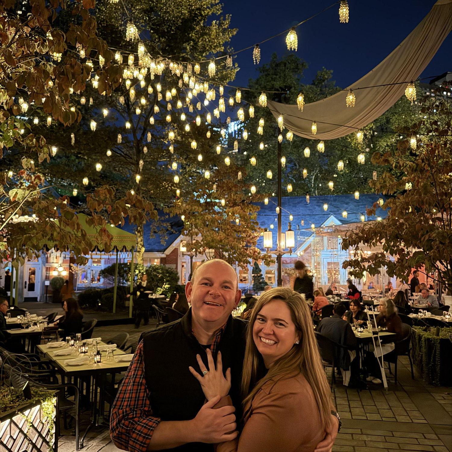 Tavern on the Green after our engagement!