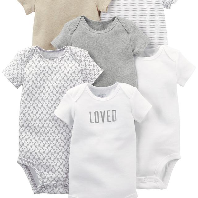 6-Pack Short-Sleeve Bodysuit - 0-3 months