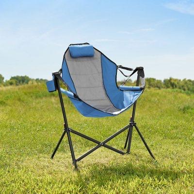 Hammock Camping Chair; Cool Periwinkle Black Frame