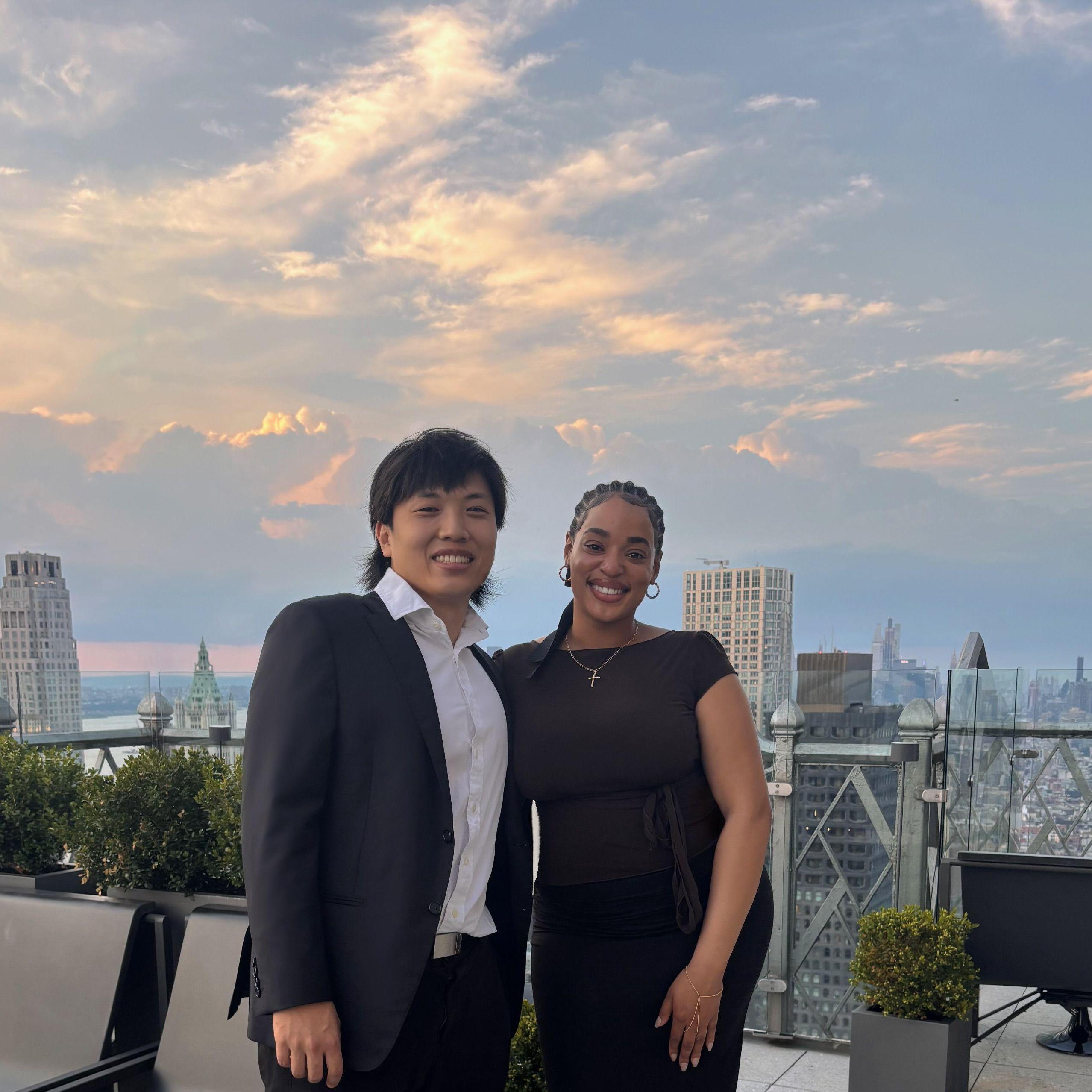 One year later, we went back to the same restaurant where we had our very first date.