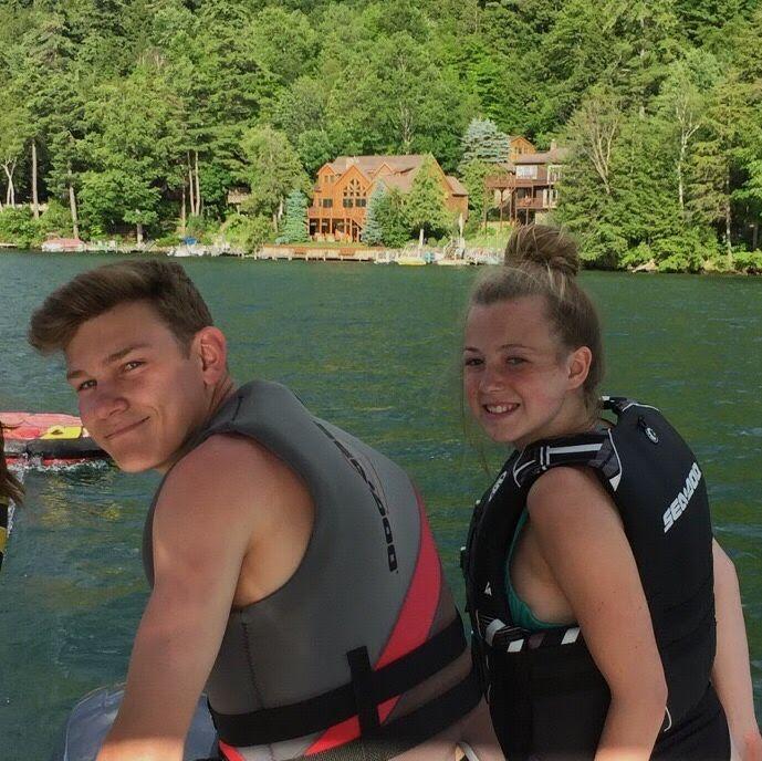 Our first lake trip together, 2017