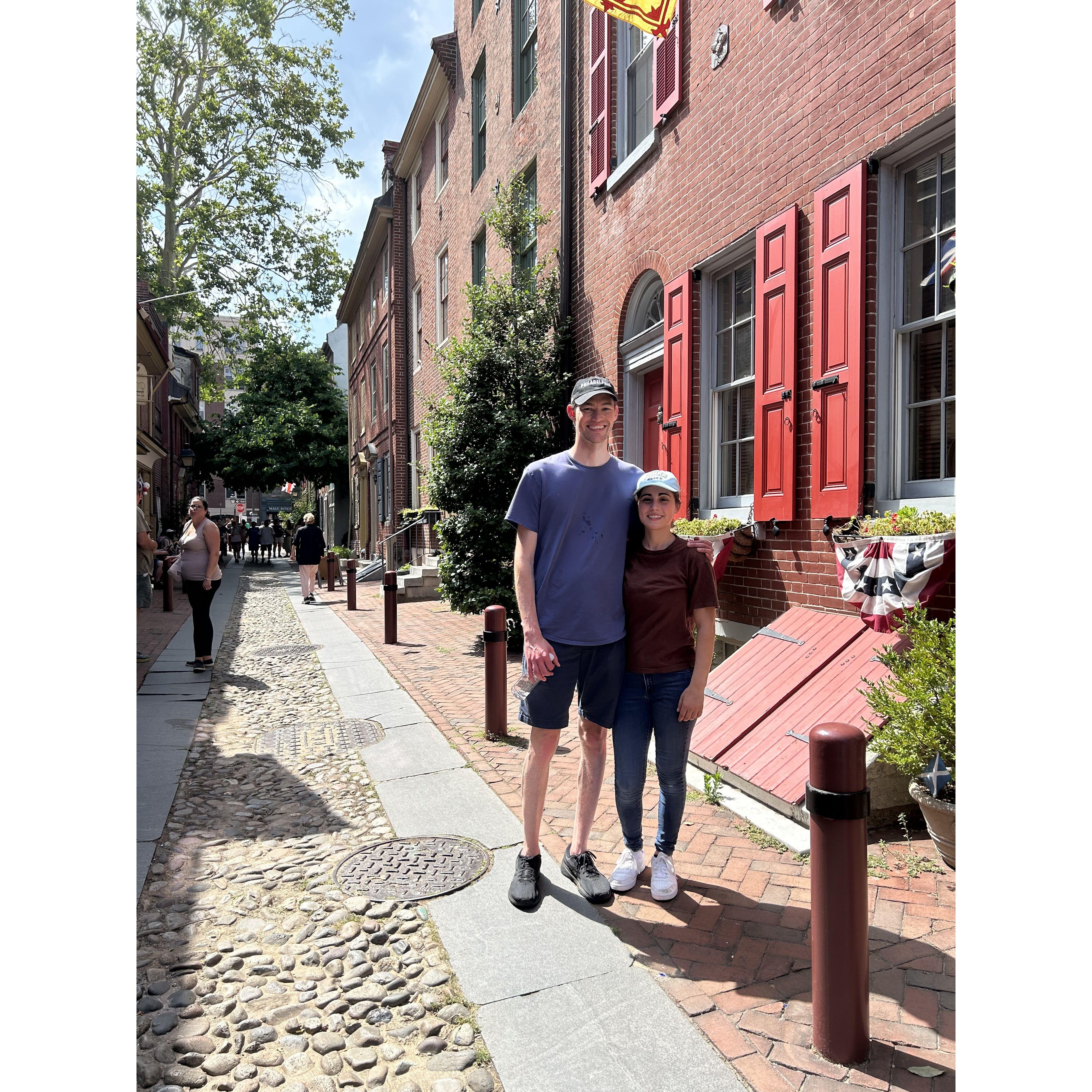Abby's first time in Philly 🔔