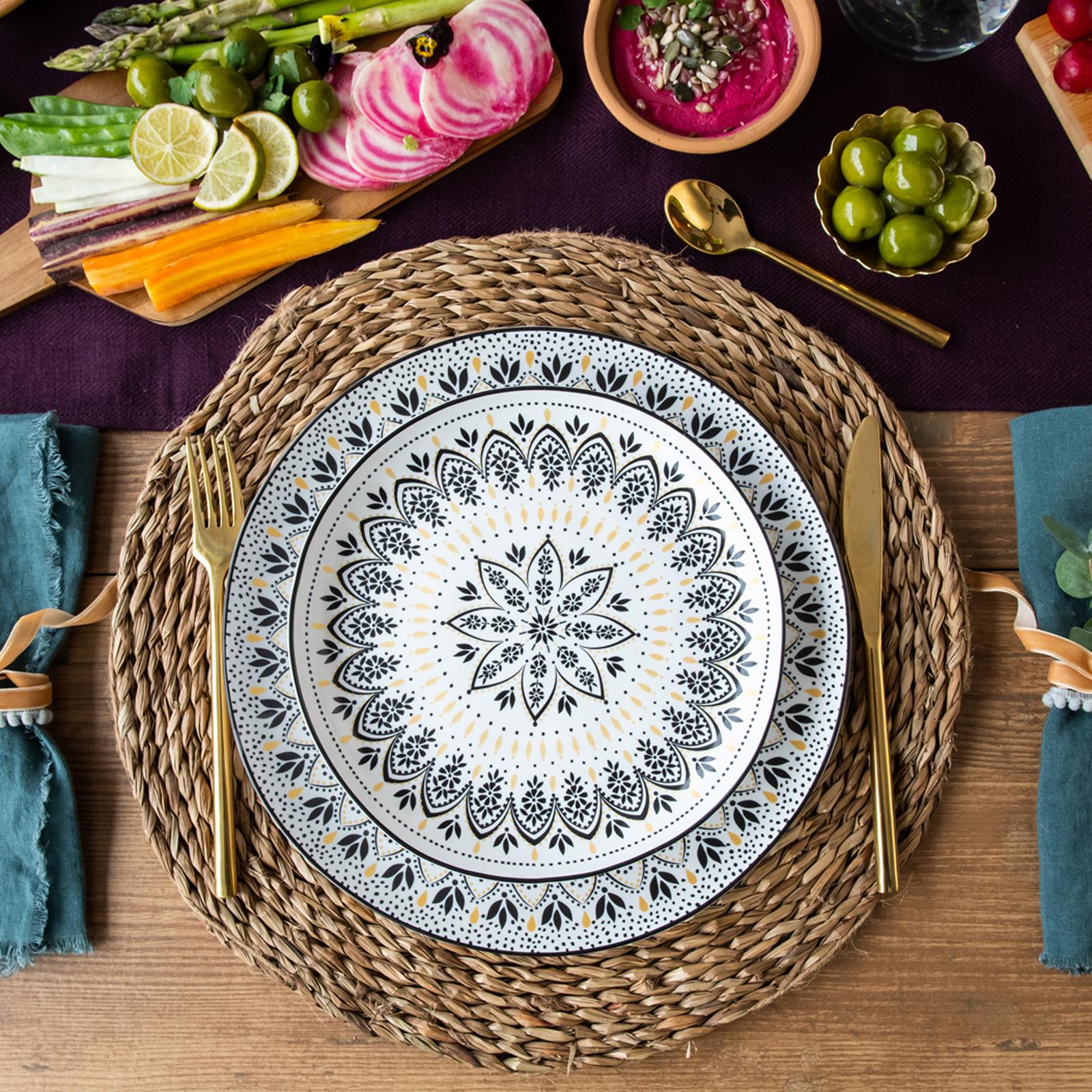 Sara Miller Artisanne Noir Assorted Salad Plate