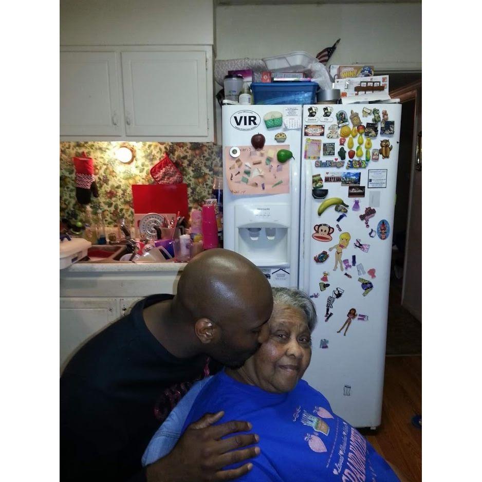 Calvin with his Grandma Liz