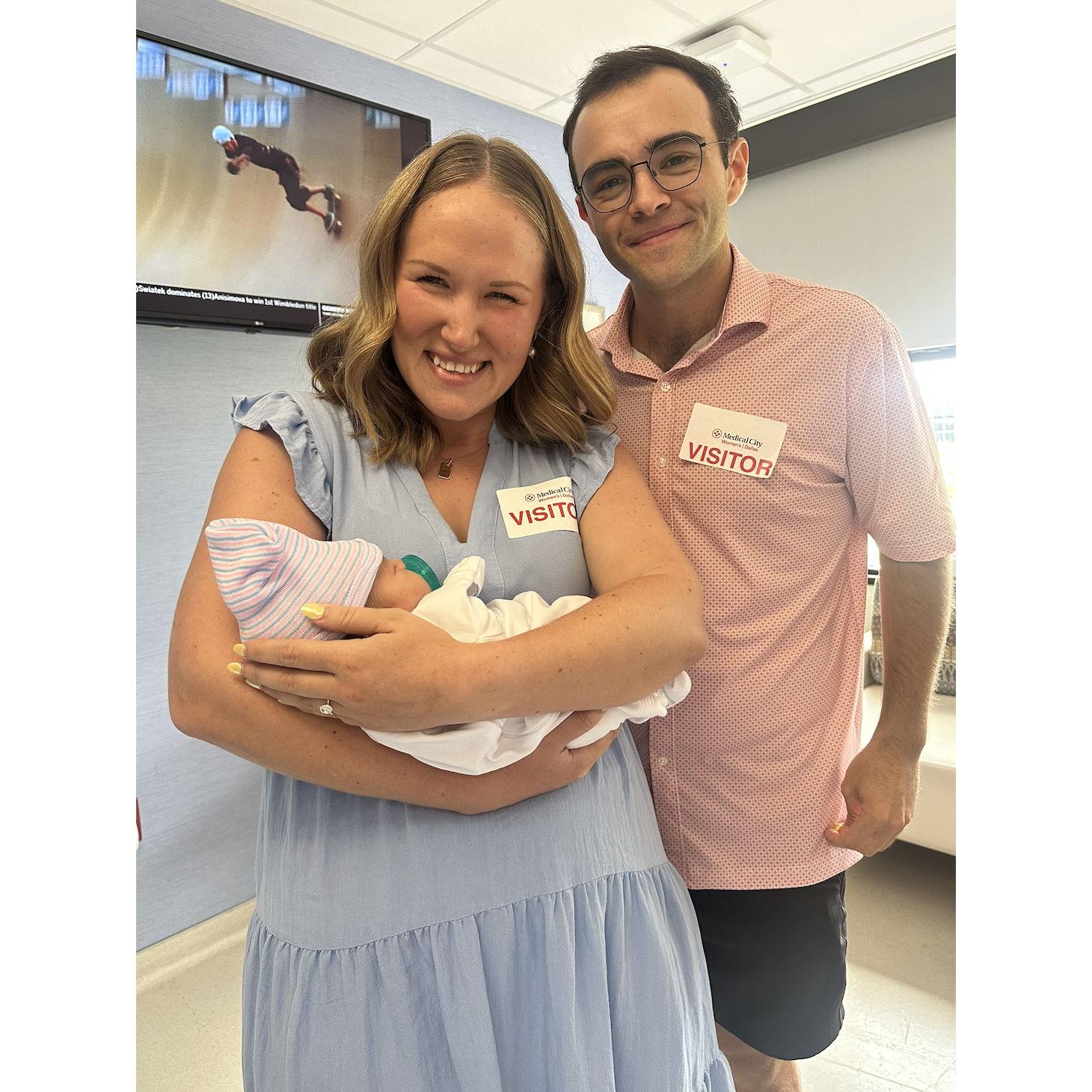 Meeting baby Baker!