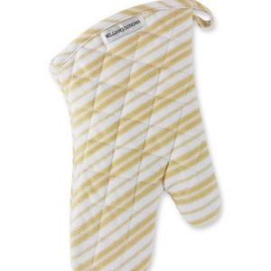 Williams Sonoma Stripe Oven Mitt, Jojoba Yellow