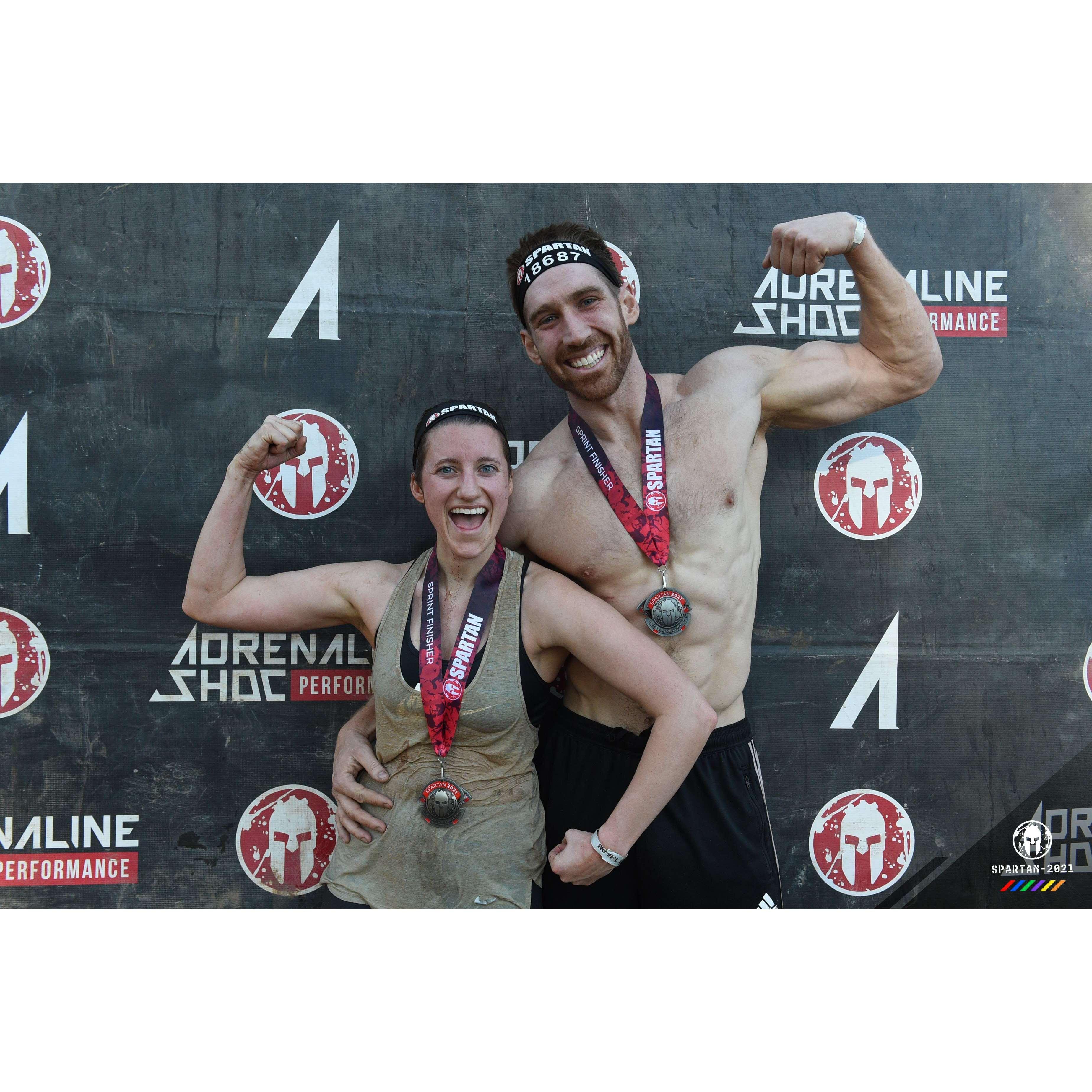 Spartan race on Oran's birthday