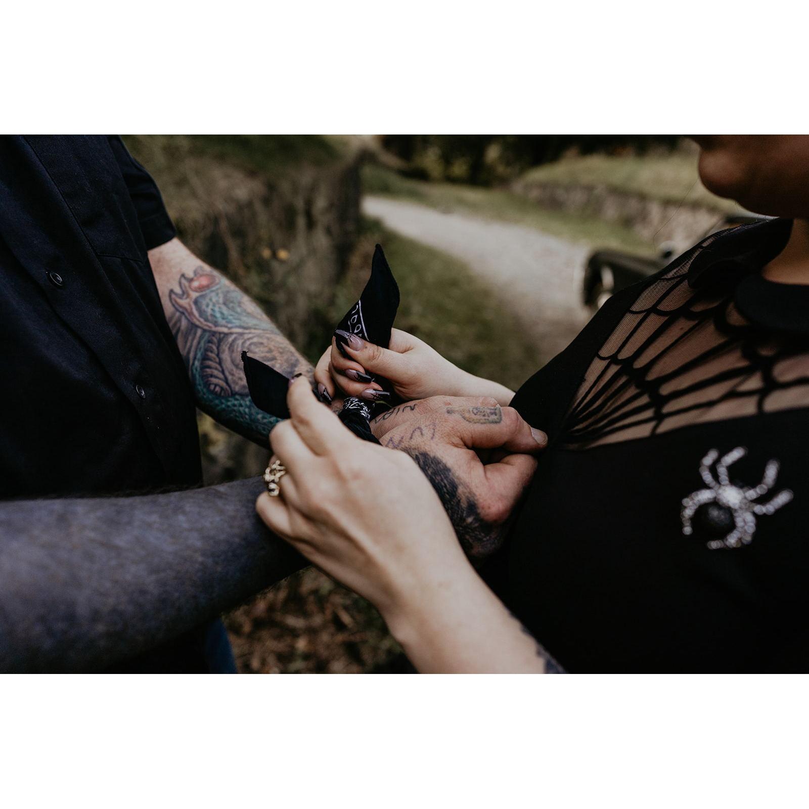 Engagement photo by Nomadic Weddings