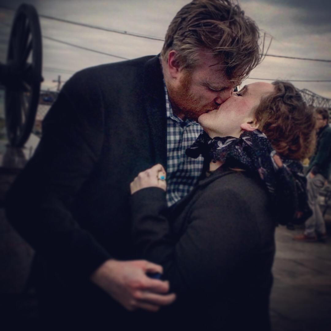 Dateline - January 12th, 2018.  J.D. and Caitlyn take a ghost tour in New Orleans with 8 friends.  The tour guide asked if anyone had any final questions.  J.D. replied "I do, but not for you"...