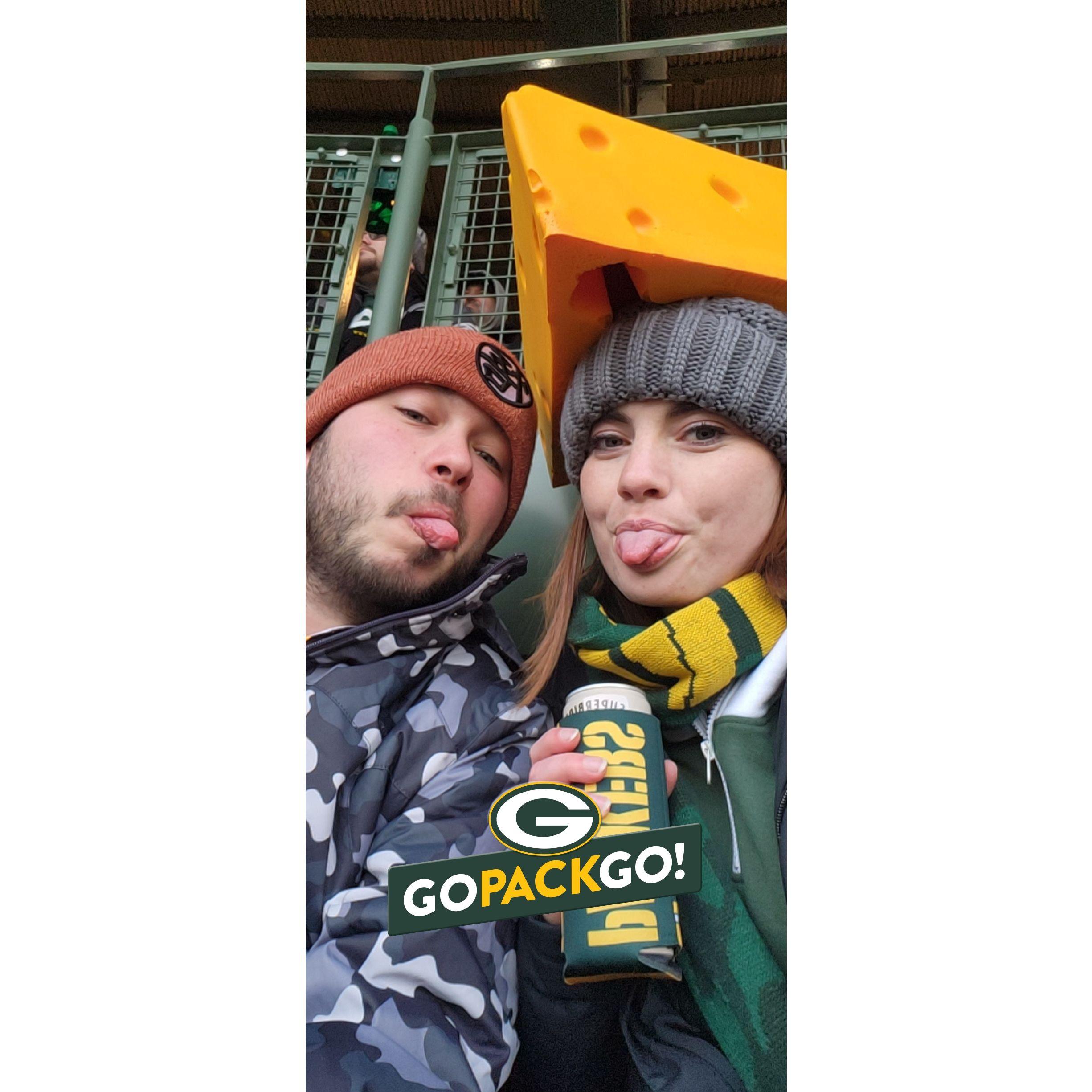 Our first Packers game!