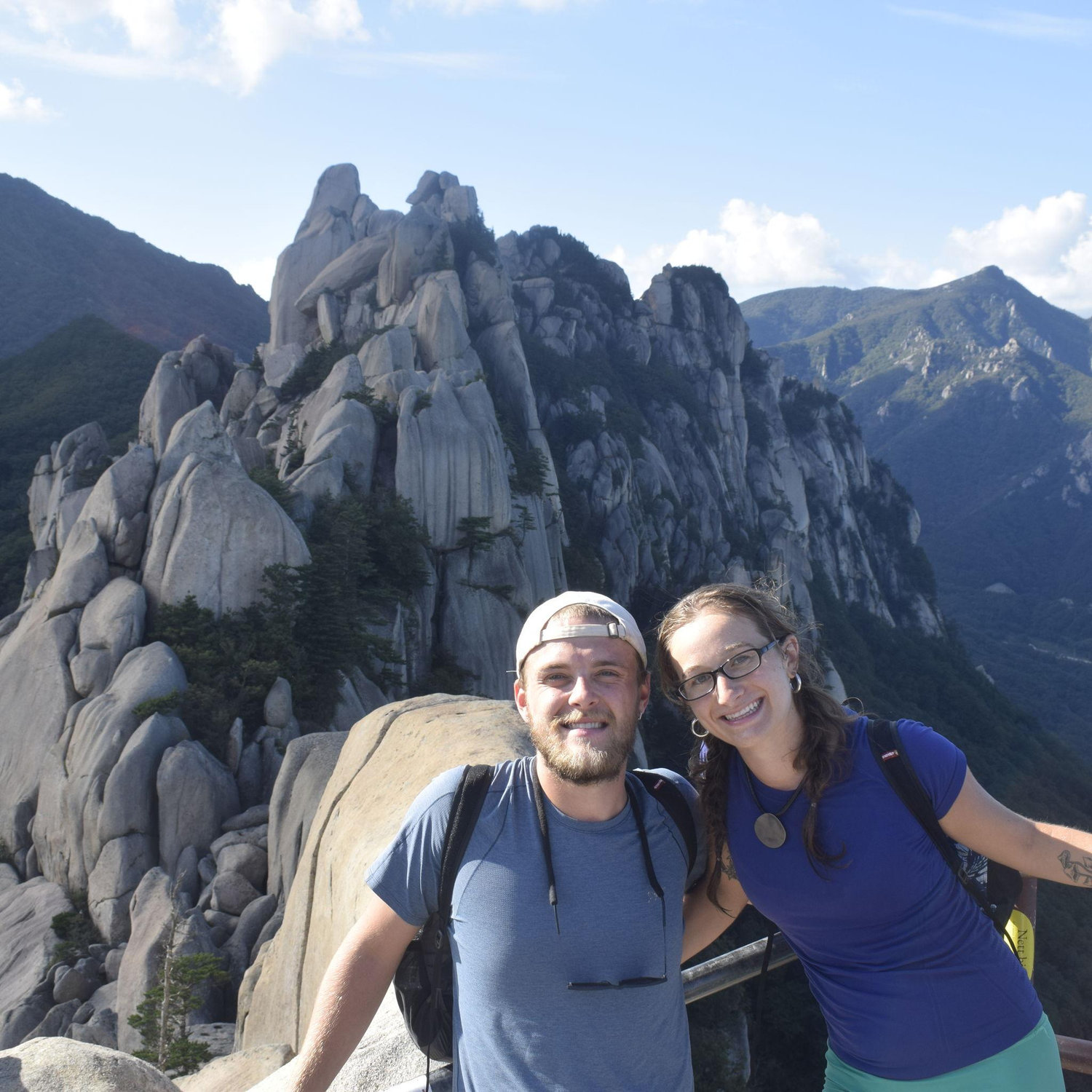 August and Maddie at the second peak of Seoraksan, South Korea (2024).