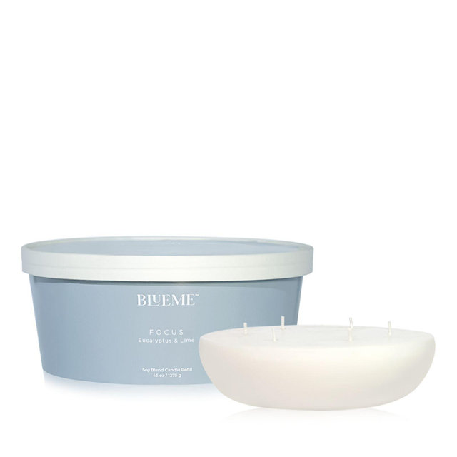 Blueme Focus Eucalyptus & Lime Giant Recandle, 45 oz.