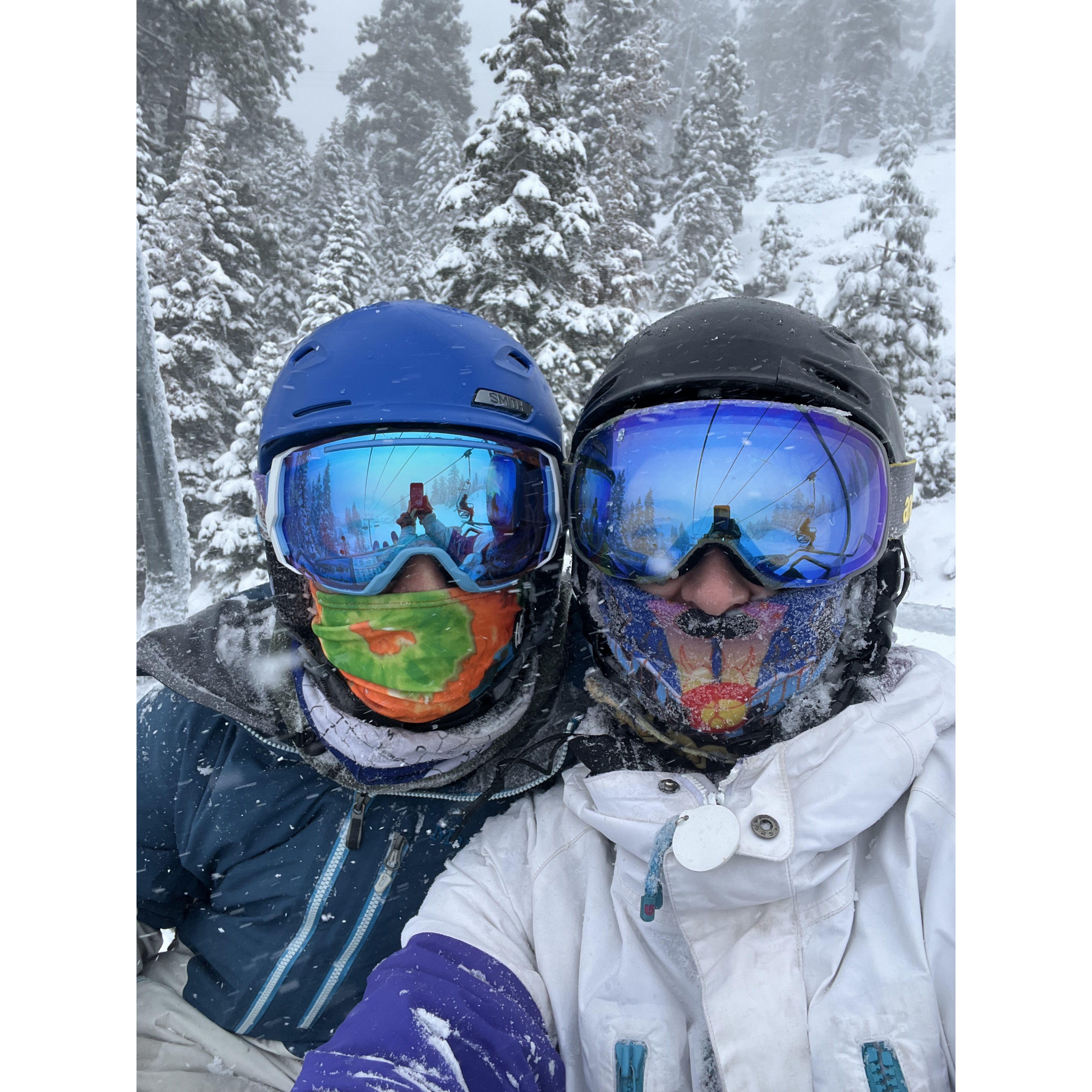 Lauren's first time skiing Tahoe | California