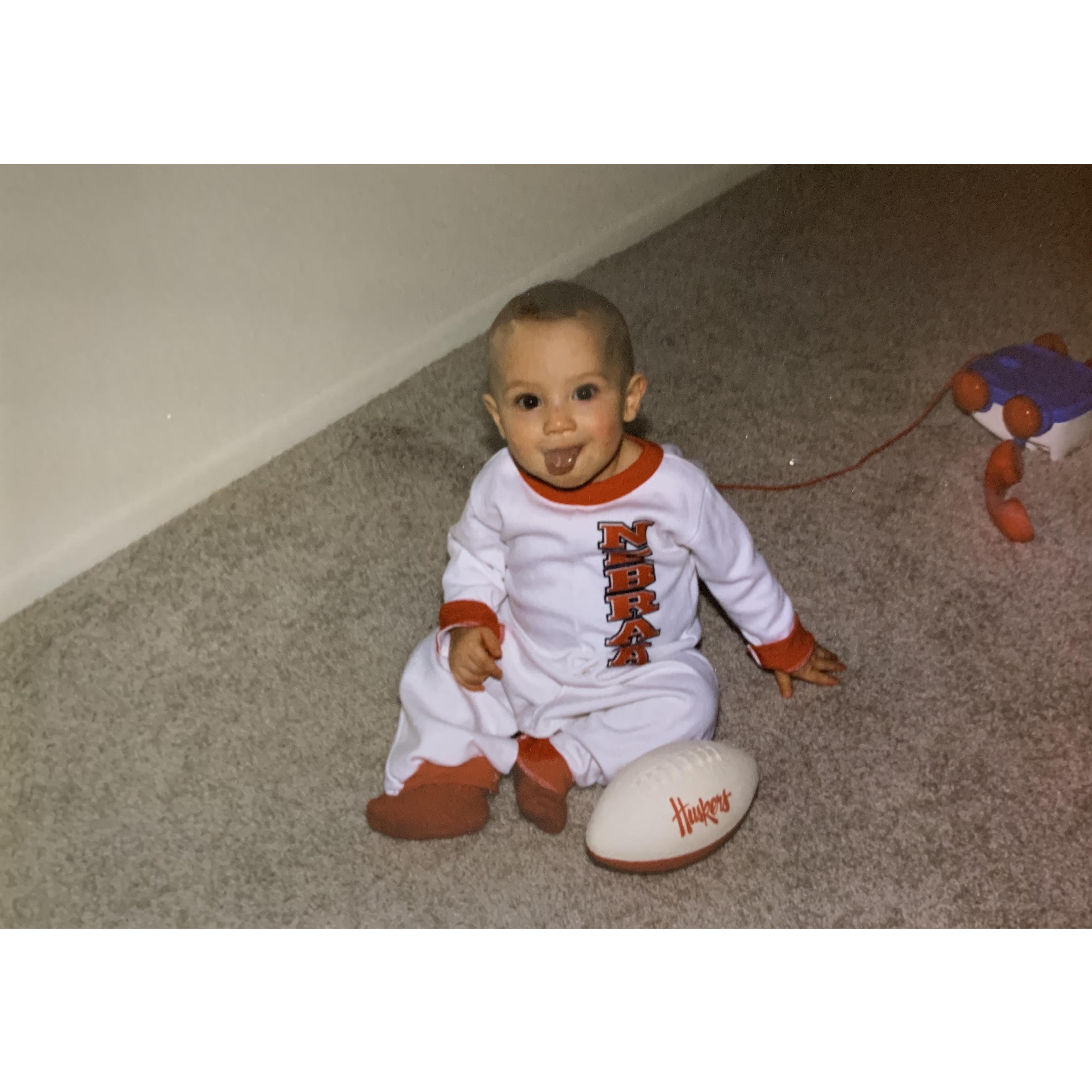 Baby Kenton.....all I was thinking was "GO BIG RED!"