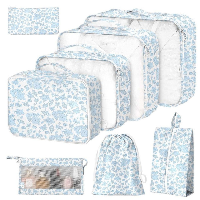 Packing Cubes for Travel, Packing Cubes with Shoe, Cosmetics, Clothing,and Accessories Bags, Travel Cubes for Packing Suitcase Organizer for Women Men