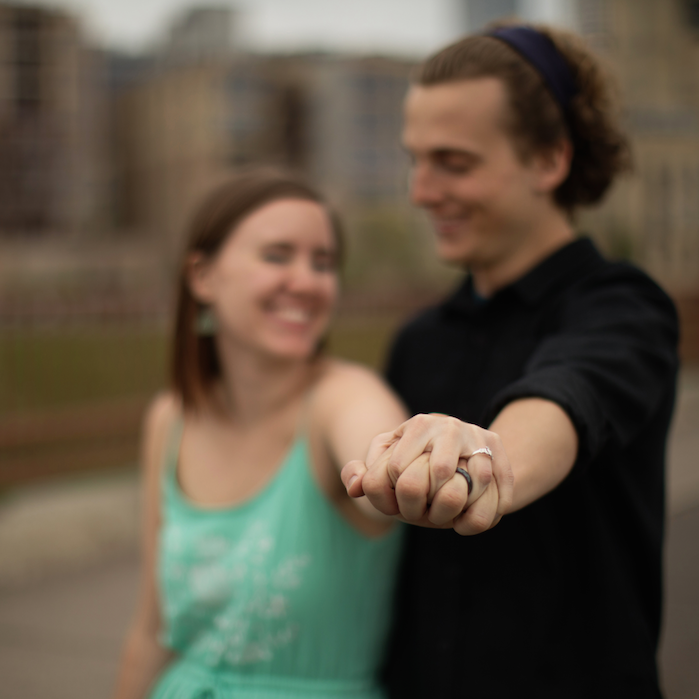 The engagement rings!