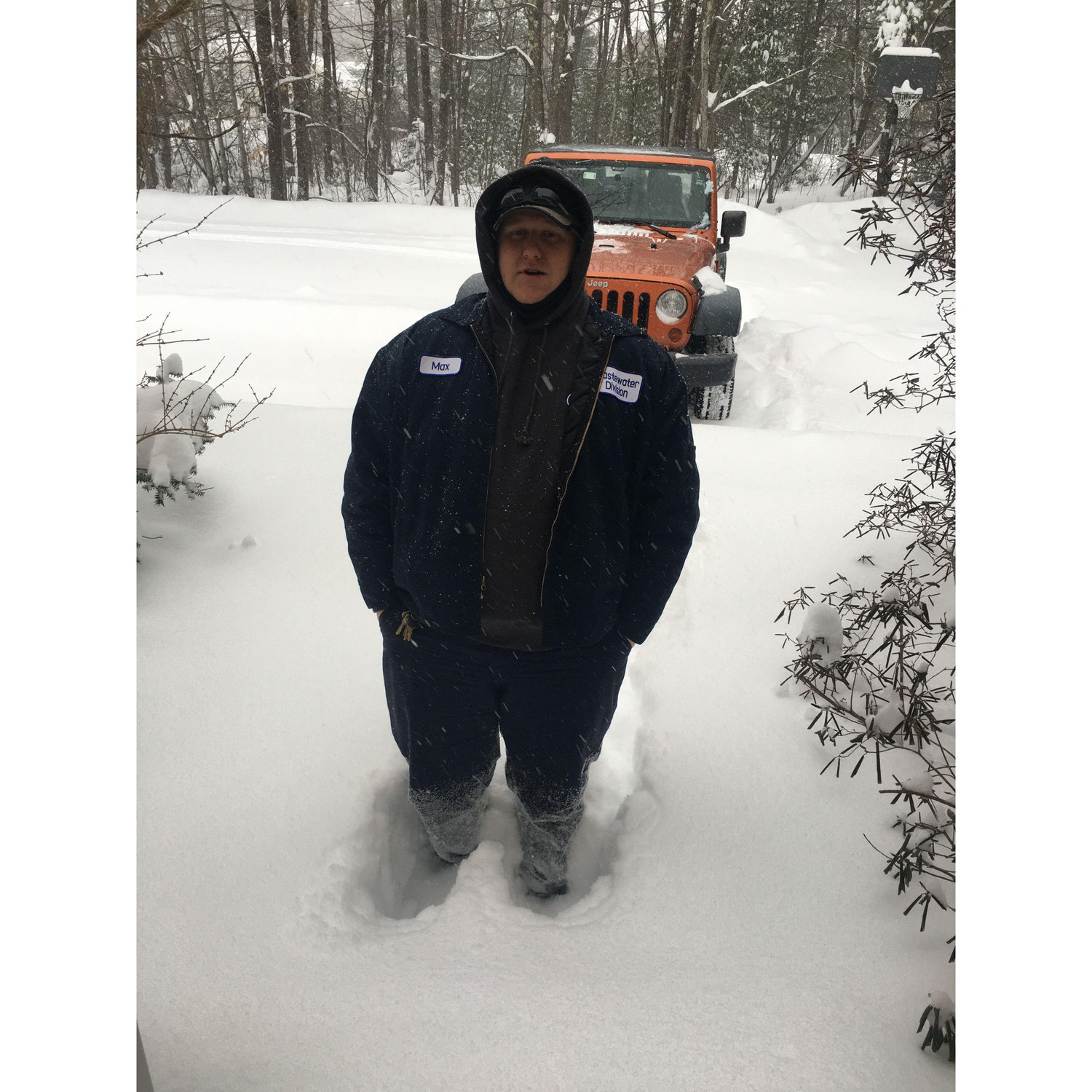 Max experiencing his first Maine winter!