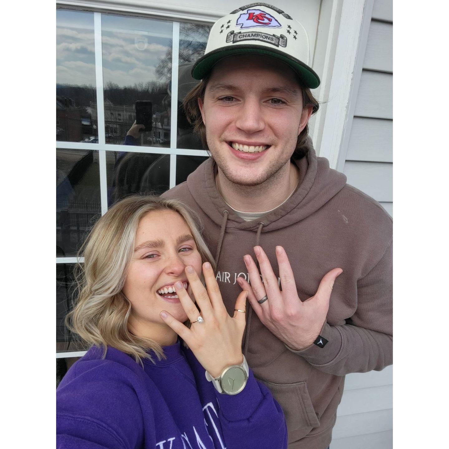 Right after we got engaged