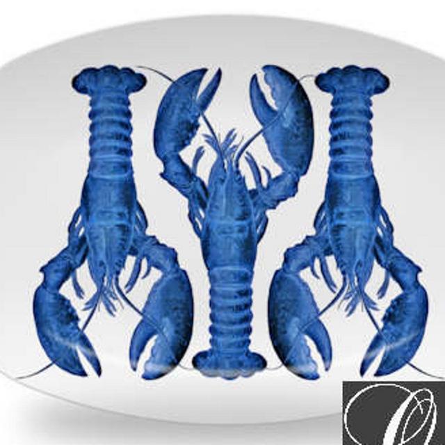 Blue Lobster Platter,nautical serving...