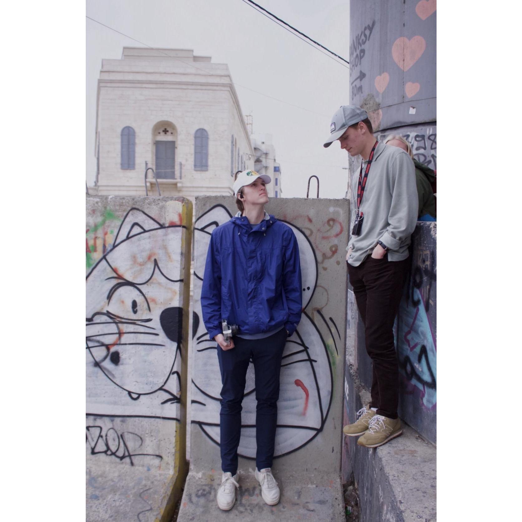 At first glance this might look like a photo of Ethan and Pete, but don't miss the hearts behind Ethan coming from the top of GRACE'S forehead!
photo circa Jan. 2020 (pre-dating)
West Bank, Israel