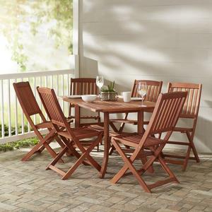 Monterry 7 Piece Rectangular Wood Dining Set