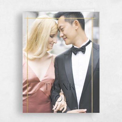 Black Wedding Thank You - Mecca Photo Foil