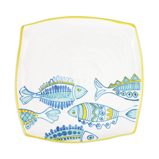 VIETRI Elba's Fish Square Platter