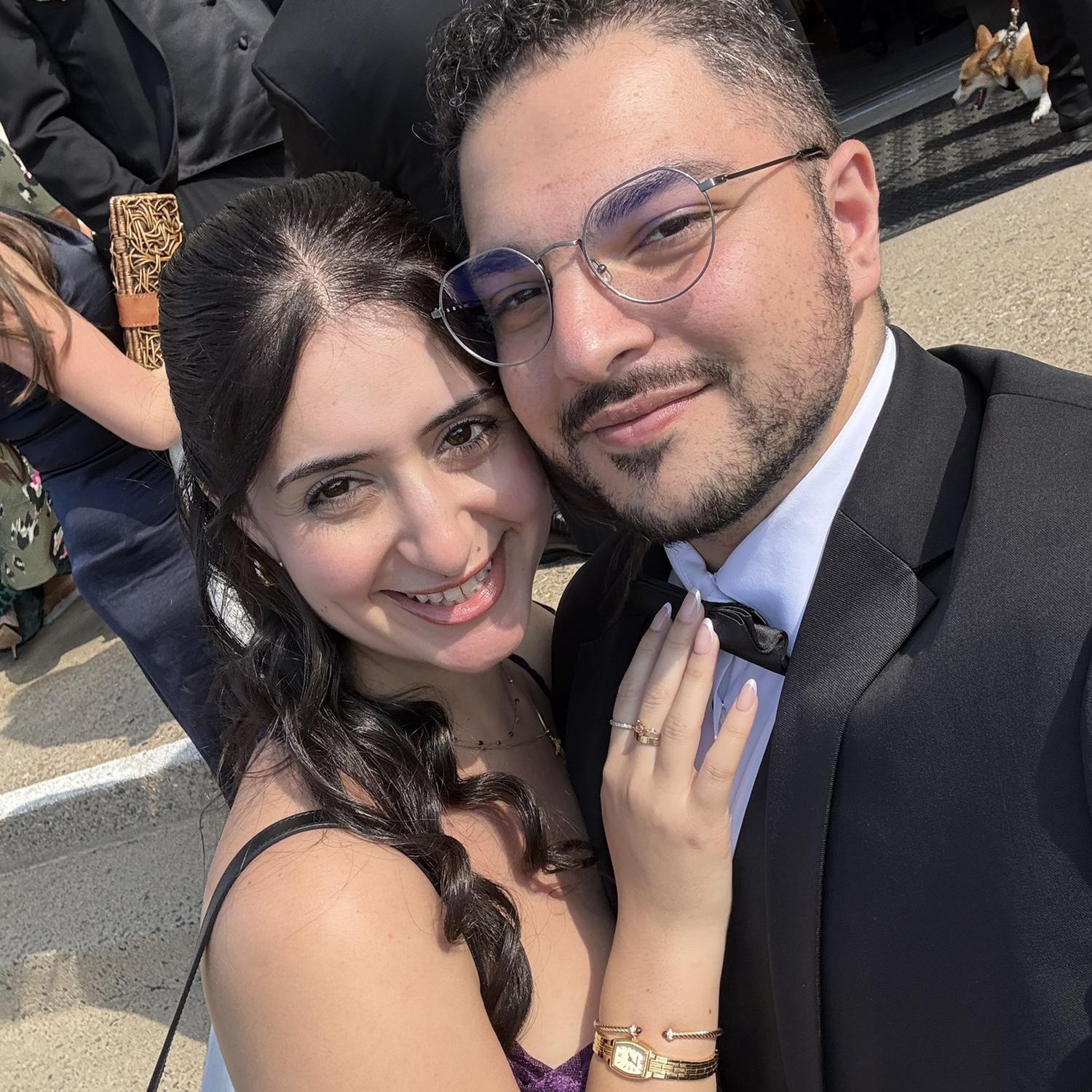 our first wedding together!