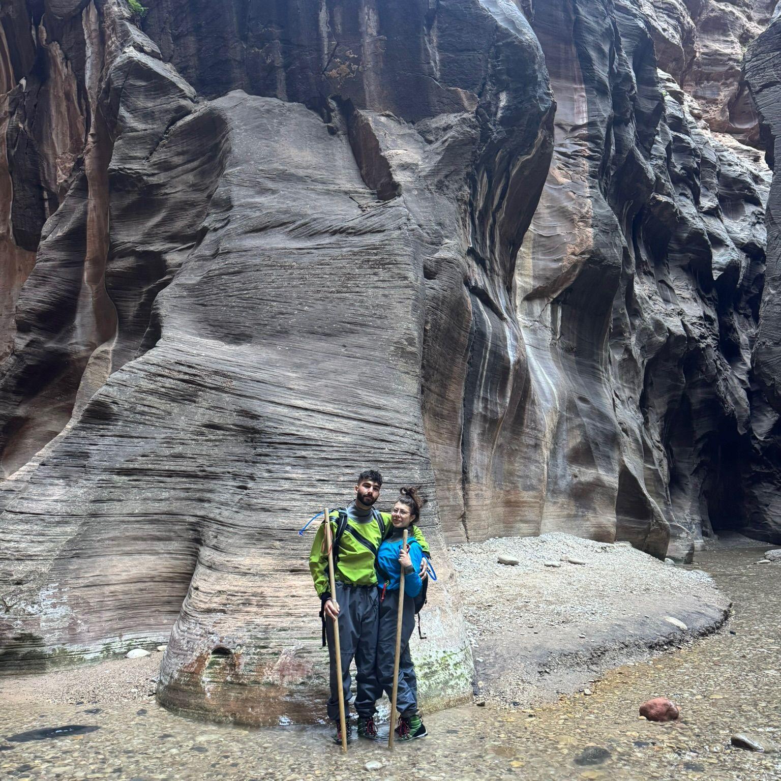 Can you believe we hiked 10 miles through a river and we were only dating for 2 months?