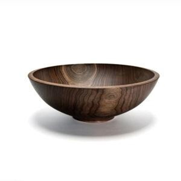 Andrew Pearce Medium Wooden Salad Bowl in Walnut