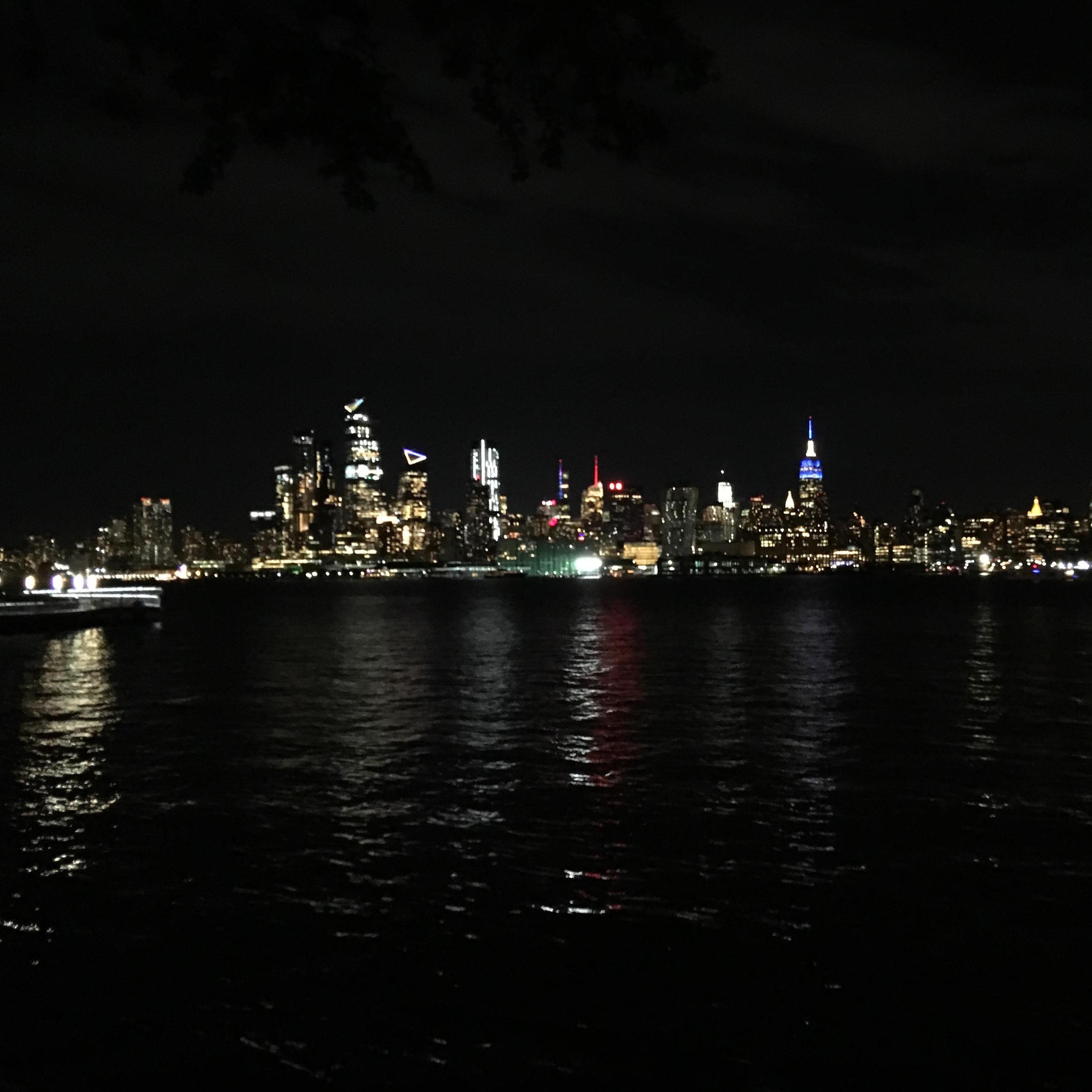 Date: May 22, 2019
Days Dating: #365
Location: Hoboken, NJ
Our first year anniversary! After going out for a steak dinner, we walked along the Hudson River to look at the NYC skyline.