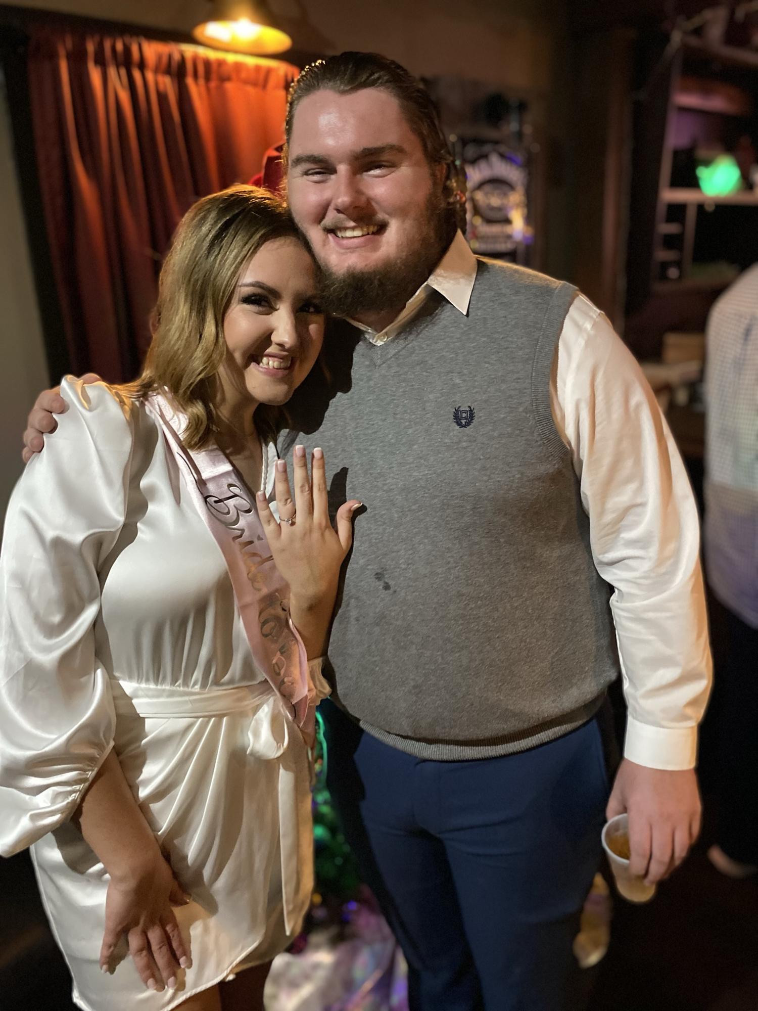 Our engagement party. December 2021.