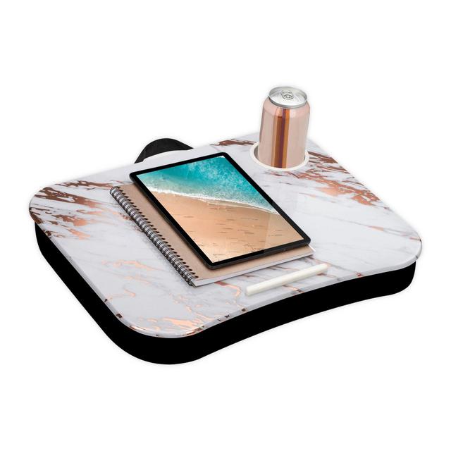 LapGear Cup Holder Lap Desk in Rose Gold Marble