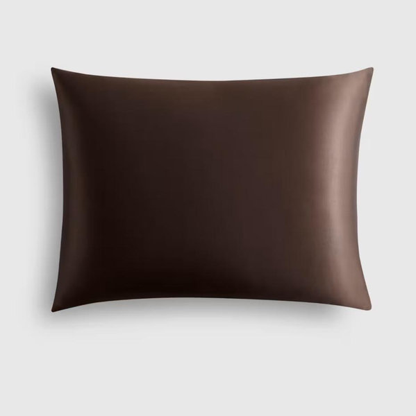 100% Mulberry Silk Pillowcase - Espresso, Queen