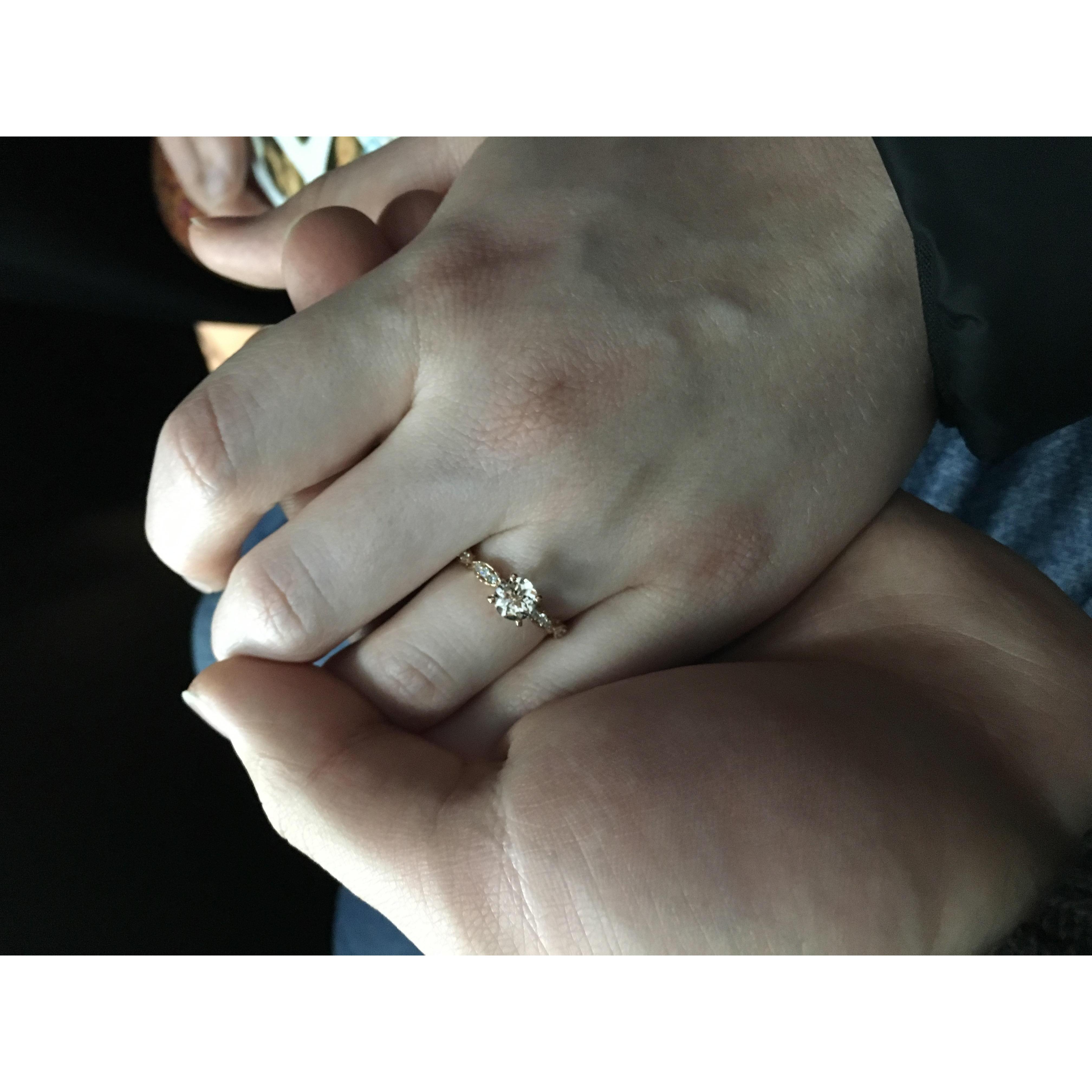 First picture after being engaged! (not really of us though....)