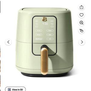 Beautiful 3 Qt Air Fryer with TurboCrisp Technology, Sage Green by Drew Barrymore