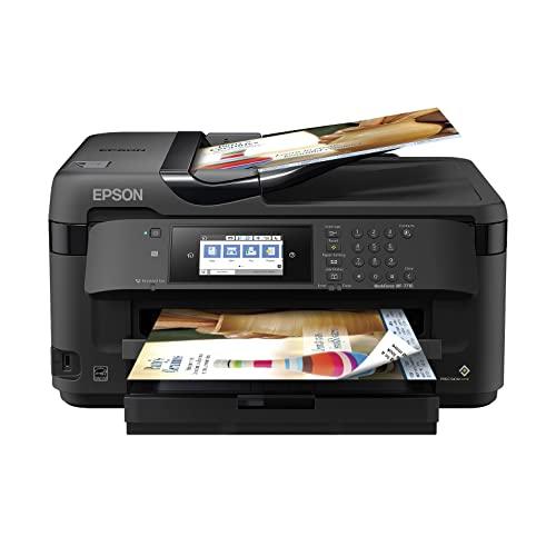 WorkForce WF-7710 Wireless Wide-format Color Inkjet Printer with Copy, Scan, Fax, Wi-Fi Direct and Ethernet, Amazon Dash Replenishment Ready