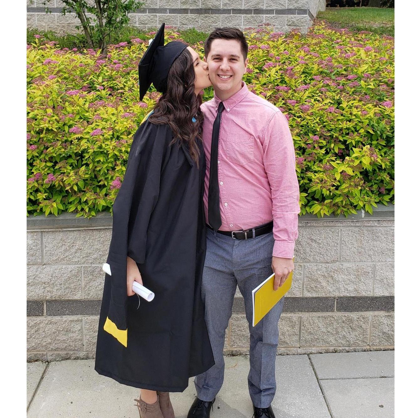 Graduating from Towson's graduate program in 2019.