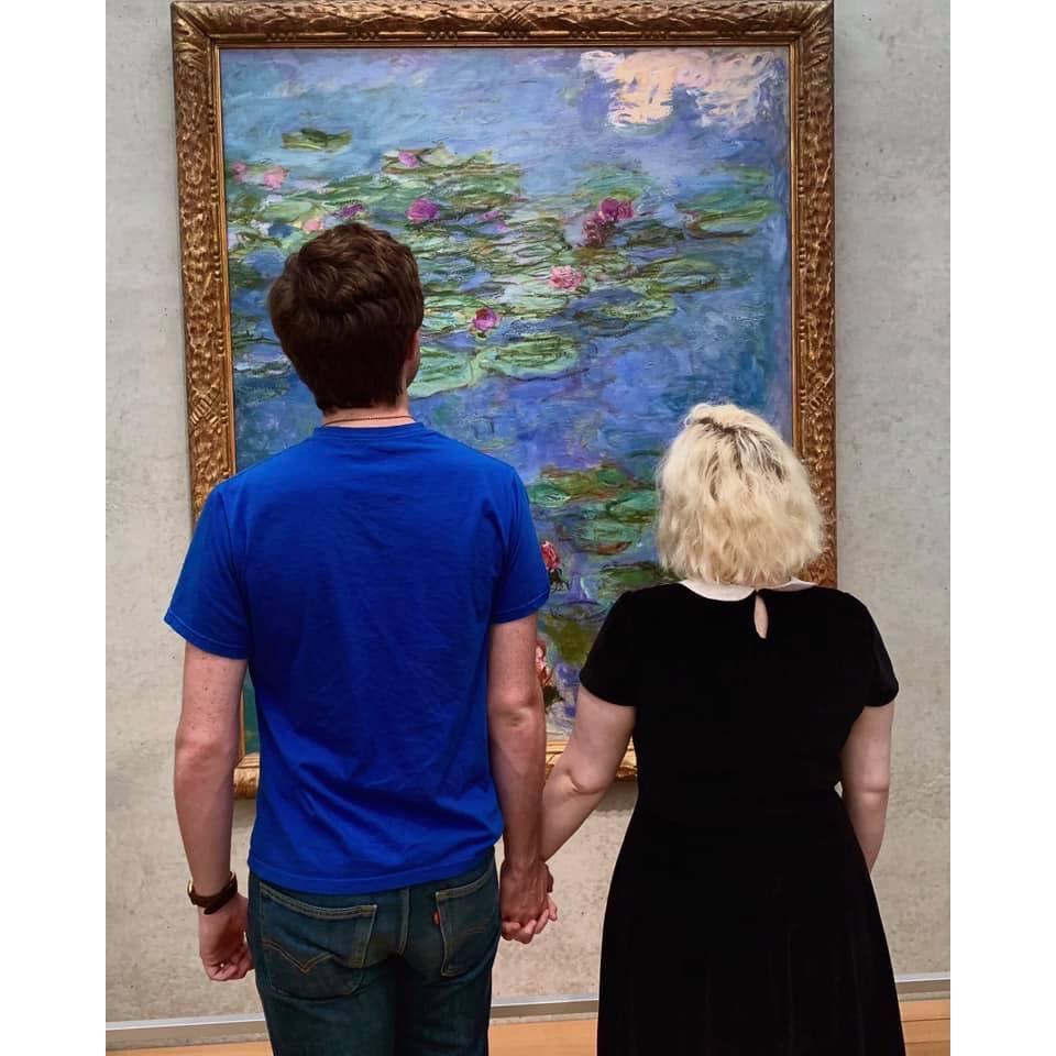 This was when we went to go visit the Monet exhibit in Dallas.