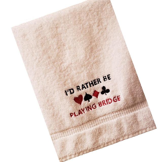 Bridge Embroidered Hand Towel