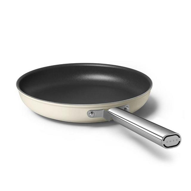 Smeg Cookware 12" Fry Pan, Cream