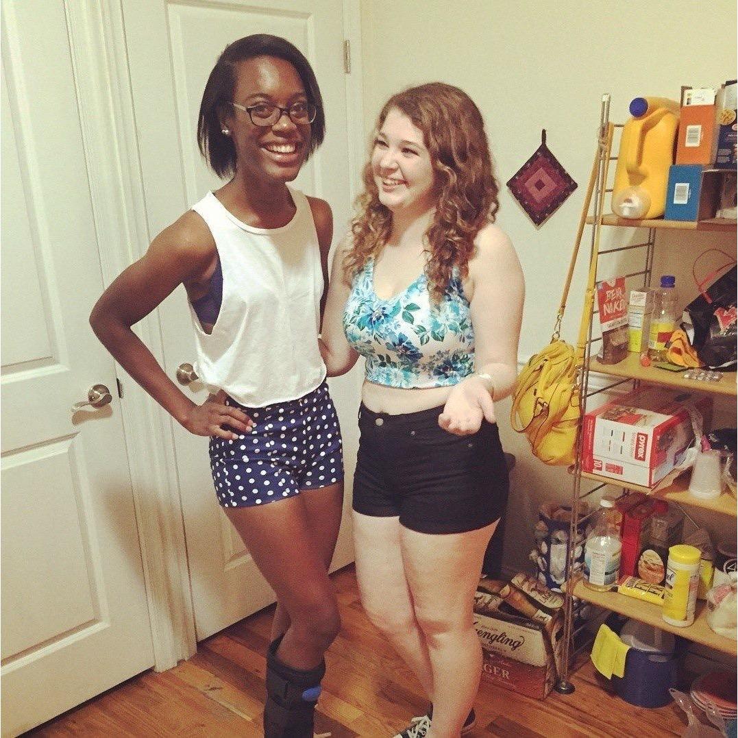 Even though Jolene and I joined the same fraternity at Temple at the same time in the same family...we didn't know each other very well at all. We became best friends the summer afterward!