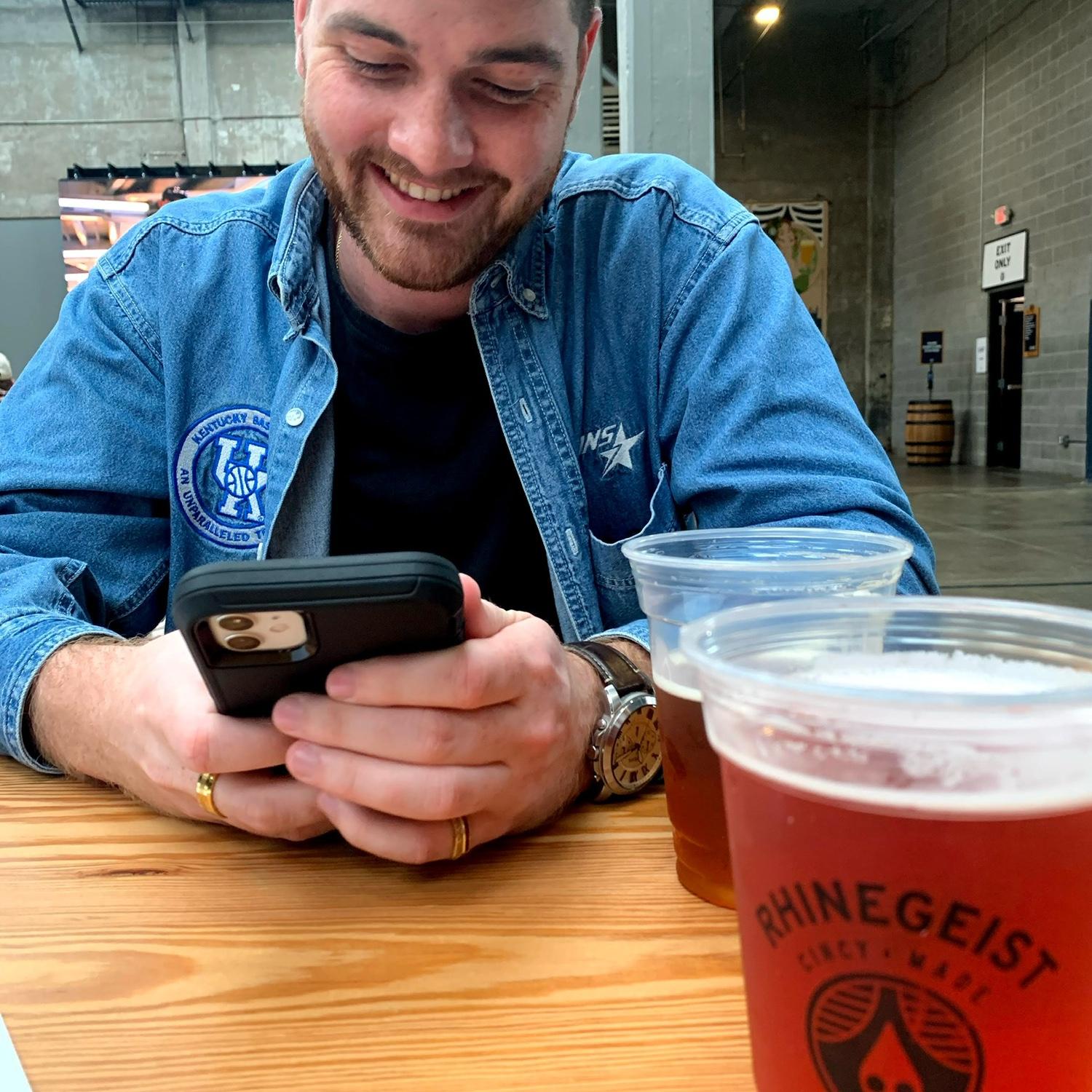Rhinegeist brewery is our favorite spot in Cincinnati and this was one of our favorite getaways together.