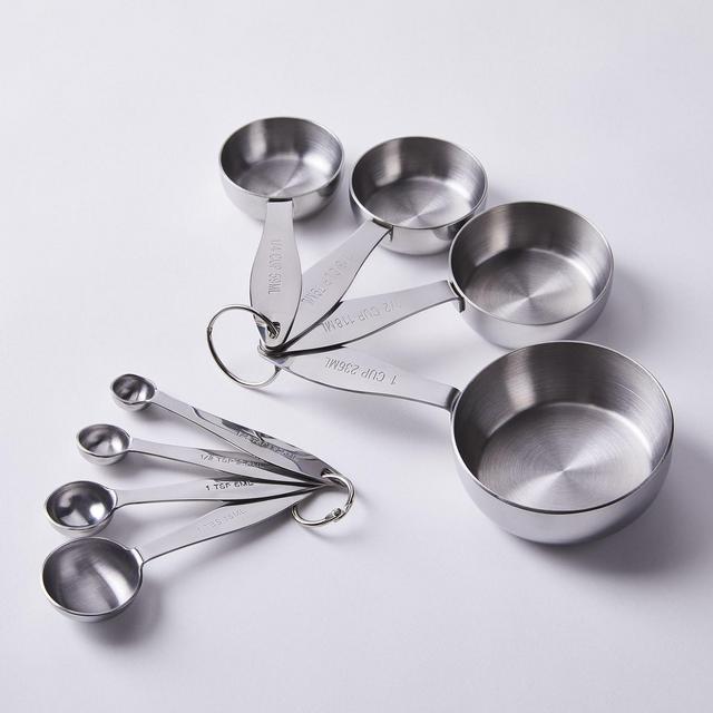Heavyweight Stainless Steel Measuring Cups & Spoons Set