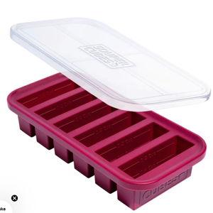 Silicone Freezer Trays, Cranberry, Half Cup