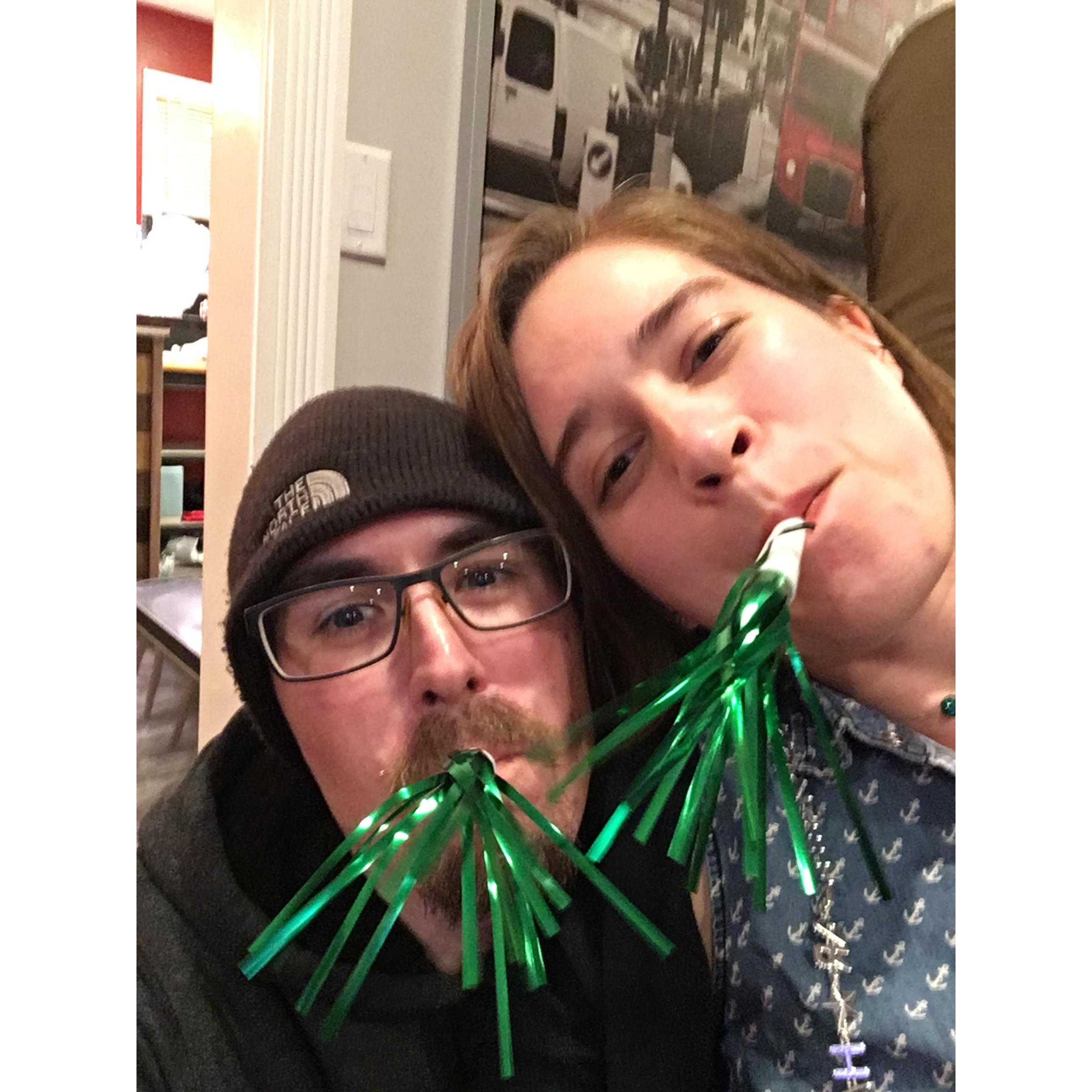New Year's 2020 at Nicole and Scott Kuker's place.