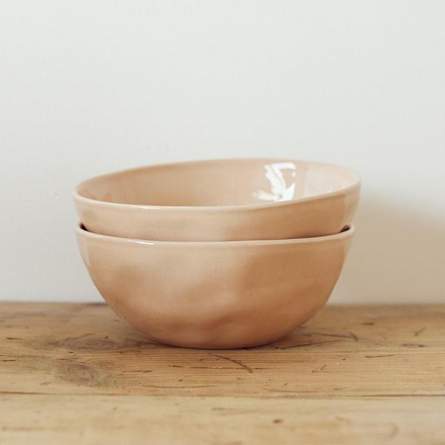 Set of 2 Everyday Bowls in Sunrise - pink...