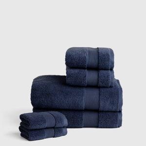 Navy Turkish Classic Bath Towel Bundle